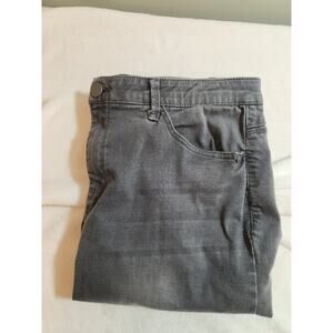 Democracy Jeans Womens 16 (36x27) Grey "Ab" Solution Technology Whiskers Stretch